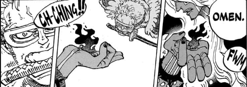 mepadev's tweet photo. But what I think isn't being talked about is that he has a circuit on his hand and body, and he always needs to close it to summon Maki (Omen). Those lines aren't there for nothing, Imu is the fusion of technology and magic

#onepiece #onepiece1181 https://t.co/fKC3h5fh4o
