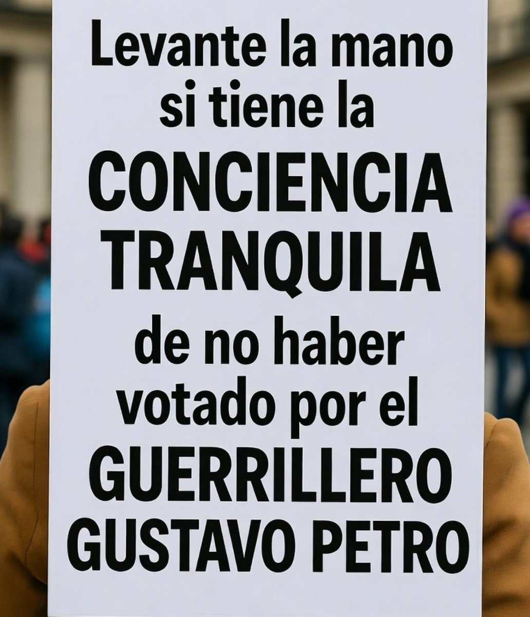 Faltan  3 meses y 13 días para que acabe la desgracia de tener al guerrillero mitomano del M-19 Gustavo Petro en el poder 

Durante los próximos 104 días sin falta trinaré el mismo mensaje

Cada día somos más 

❤Ayer fuimos 500
❤más de 1M 13K en 926D

Fuera Petro
#FueraPetro