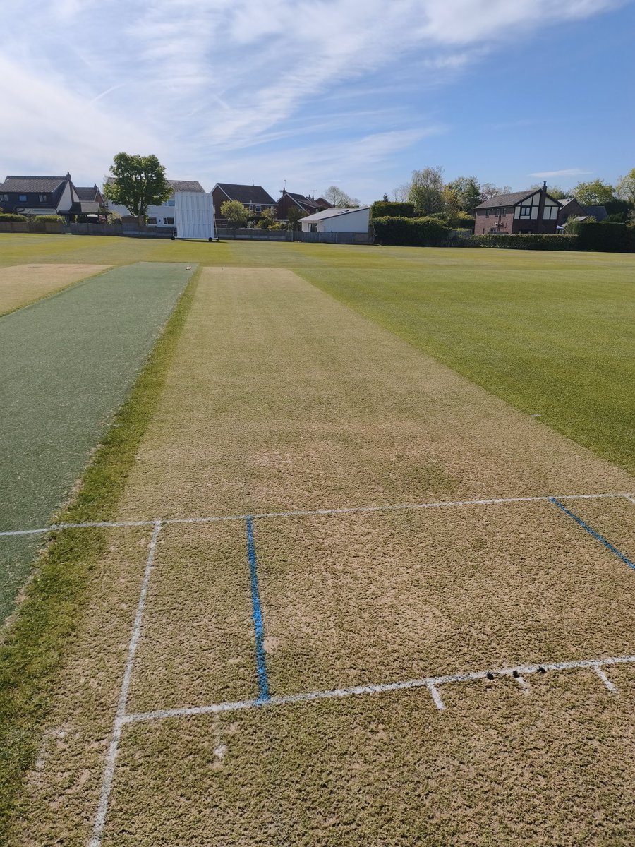 andytwida's tweet photo. Following the Davenham CC debacle of last week the season starts on a beautiful day...prob to warm for Cricket. Ground looking good though https://t.co/47wi8hSYMj