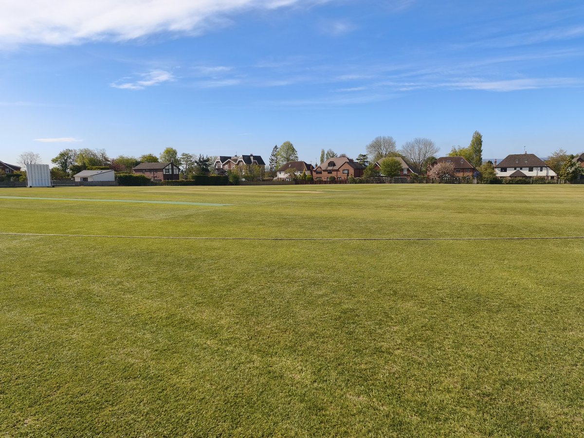 andytwida's tweet photo. Following the Davenham CC debacle of last week the season starts on a beautiful day...prob to warm for Cricket. Ground looking good though https://t.co/47wi8hSYMj