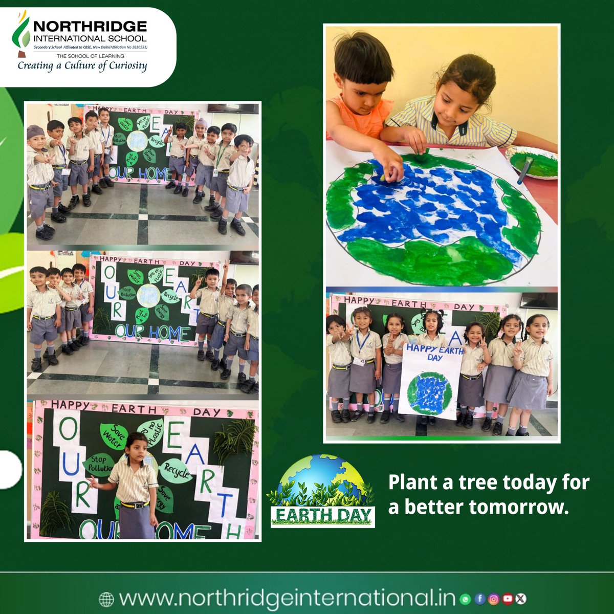 Northridgeint's tweet image. WritingLittle hands, big love for Earth 🌍💚🌱

#EarthDay #GoGreen #SaveEarth #EcoFriendly #Sustainability #LittleChampions