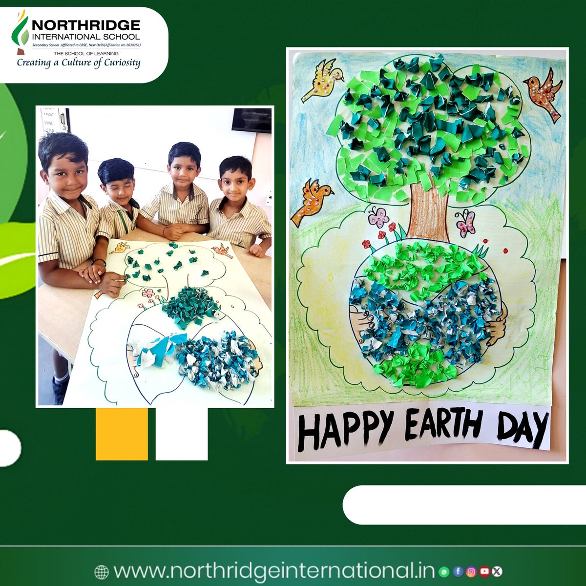 Northridgeint's tweet image. WritingLittle hands, big love for Earth 🌍💚🌱

#EarthDay #GoGreen #SaveEarth #EcoFriendly #Sustainability #LittleChampions
