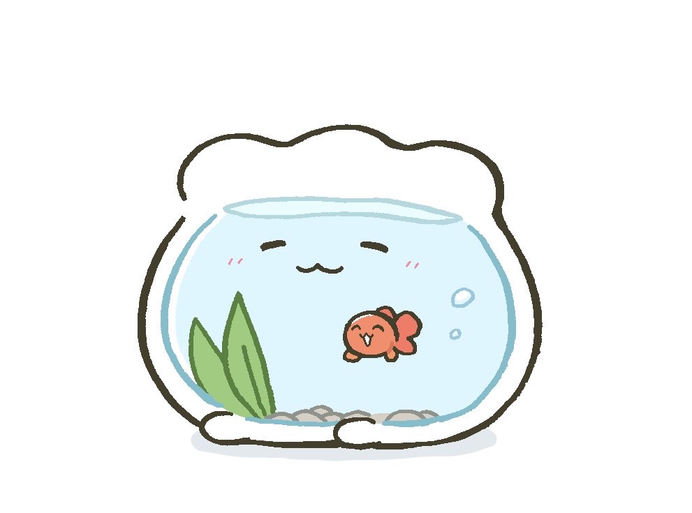 warurugi's tweet photo. にこにこ金魚鉢ちゃん https://t.co/HmCQZGuBVF