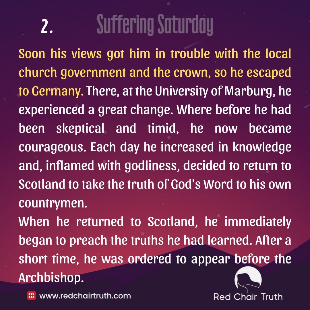 redchairtruth1's tweet image. A young man full of promise, intelligence, and opportunity. But standing for what he believed came with a cost most would fear to face.

Don’t miss this Suffering Saturday.

#RedChairTruth #SufferingSaturday #Persecution #Faith #Christians #MartyrsofJesus #RCT #ItaUdoh