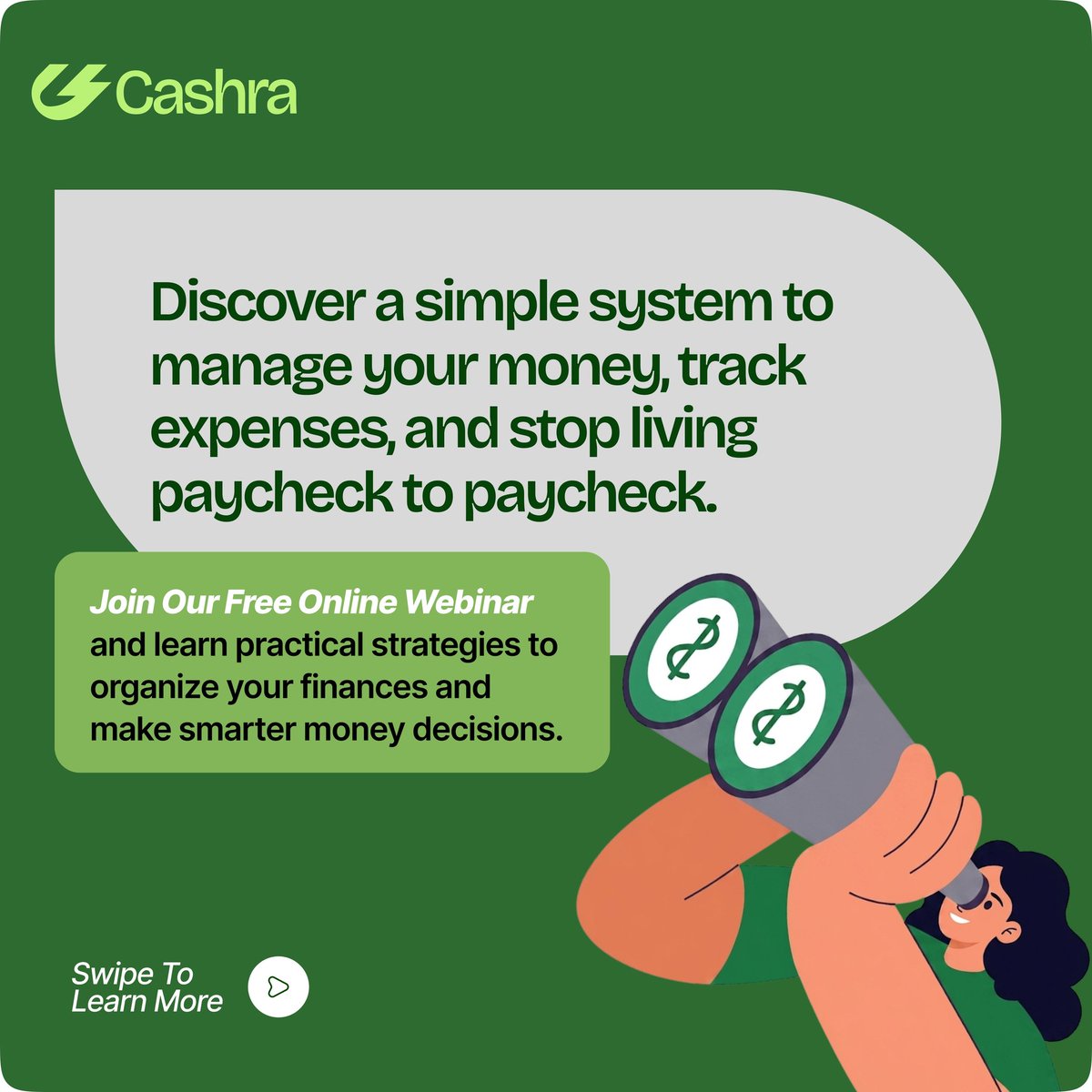 CashraAi's tweet image. Your salary didn’t disappear.
You just didn’t control it.
This month must be different.
Learn how to make your money last, stay stable, and avoid the usual struggle with CashraAi.
Register at events.cashra.app

#MoneyTwitter #FinancialDiscipline #CashraAi #FintechNigeria