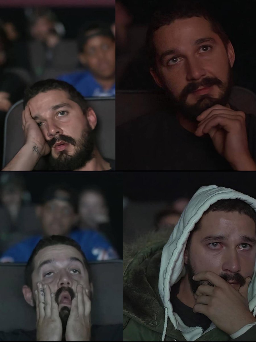 _3emeOeil's tweet photo. 🎬 En 2015, Shia LaBeouf s’est enfermé 72 heures dans un cinéma… pour regarder tous ses propres films.

Lors de la performance artistique ALLMYMOVIES à New York, il a visionné sa filmographie complète en public, mangeant, dormant et réagissant en direct pendant que les spectateurs observaient… ses propres réactions.

Une expérience retransmise en ligne, entre introspection totale et malaise fascinant…😳