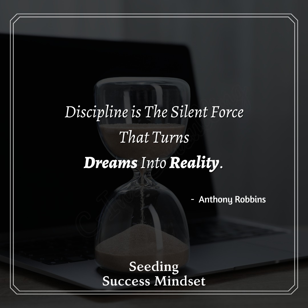 Hamsakvrg's tweet image. Discipline 

#successquotes #successmindset #seedingsuccessmindset #successtips  #confidencecoach #personaldevelopment #habits