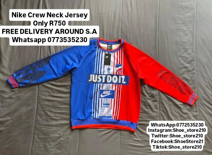 Shoe_store210's tweet image. Nike Crew Neck Jersey 
Only R750
FREE DELIVERY AROUND S.A 
WhatsApp 0772535230

View catalog on WhatsApp here : chat.whatsapp.com/F1ZUUBcHGsjF3I…

#Nike #Jersey #April #orders #2026