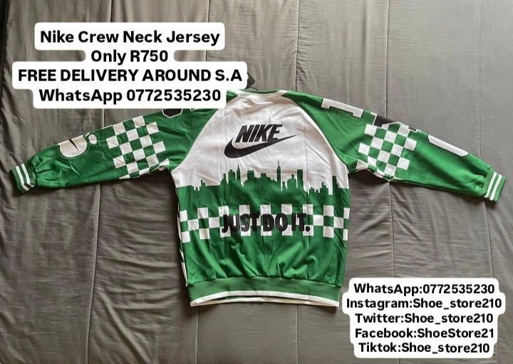 Shoe_store210's tweet image. Nike Crew Neck Jersey 
Only R750
FREE DELIVERY AROUND S.A 
WhatsApp 0772535230

View catalog on WhatsApp here : chat.whatsapp.com/F1ZUUBcHGsjF3I…

#Nike #Jersey #April #orders #2026
