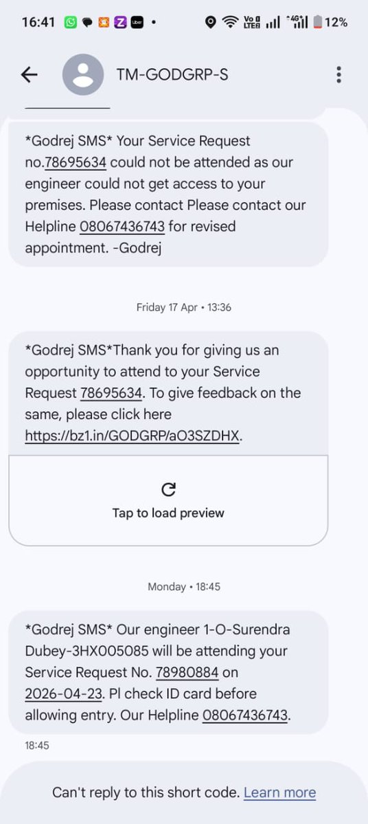 Dear <a href="/GodrejAppliance/">Godrej Appliances</a> your service partner in greater noida is not responding . What is the meaning of the five year complete warranty of your AC. Our cooling coil needs to be changed but your local service provider makes us fool daily. Complaint no. 749200, 653425.