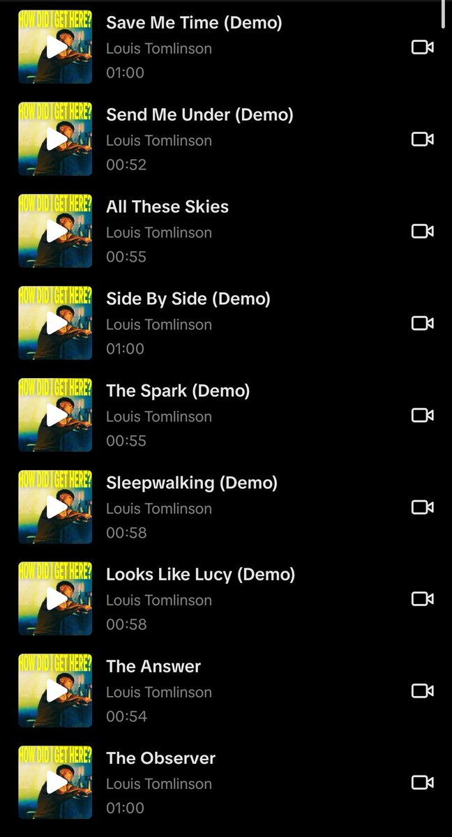 LouisWT91World's tweet photo. 🚨| Save Me Time, Send Me Under, All These Skies, Side By Side, The Spark, Sleepwalking, Look Like Lucy, The Answer, The Observer are available on TikTok and Instagram!

👀 HDIGH DELUXE? 👀 https://t.co/Weg6fVJPCS