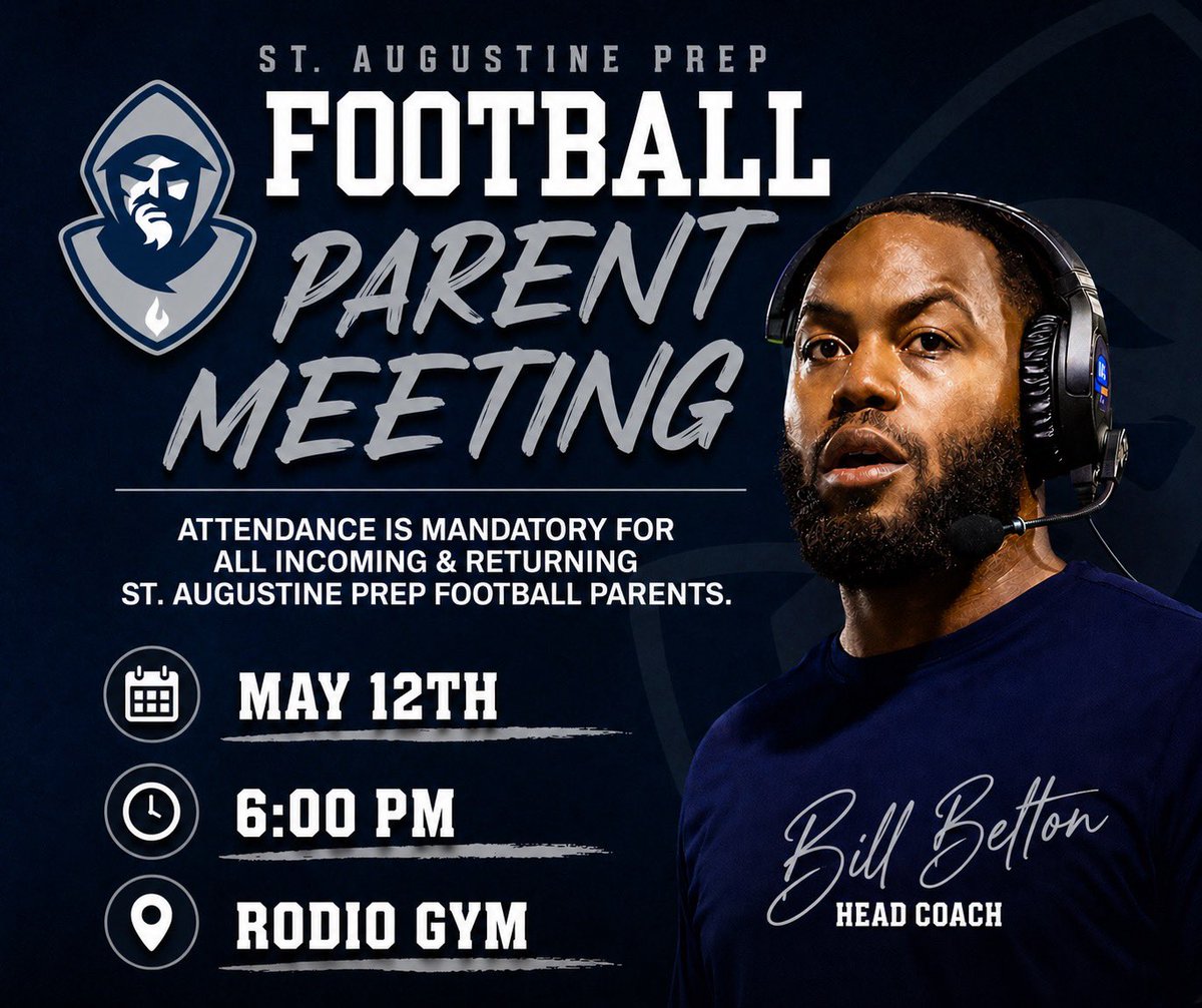 HermitsFootball's tweet photo. π¨ ATTENTION INCOMING & RETURNING HERMIT FOOTBALL PARENTS βΌοΈ
π Coach Belton will be holding a mandatory parent meeting on Tuesday, May 12th at 6:00 PM in Rodio Gym βΌοΈ
#HermitPride π https://t.co/zD7HkjnA0I
