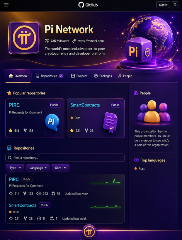 Pi Network is building a public space! Explore the official GitHub and ...