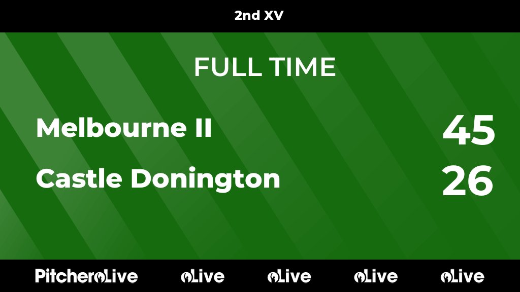 melbournerfc's tweet photo. FULL TIME: Melbourne II 45 - 26 Castle Donington
#MELCAS #Pitchero
https://t.co/EdLgI4PnGJ https://t.co/E0JI4QDQXh