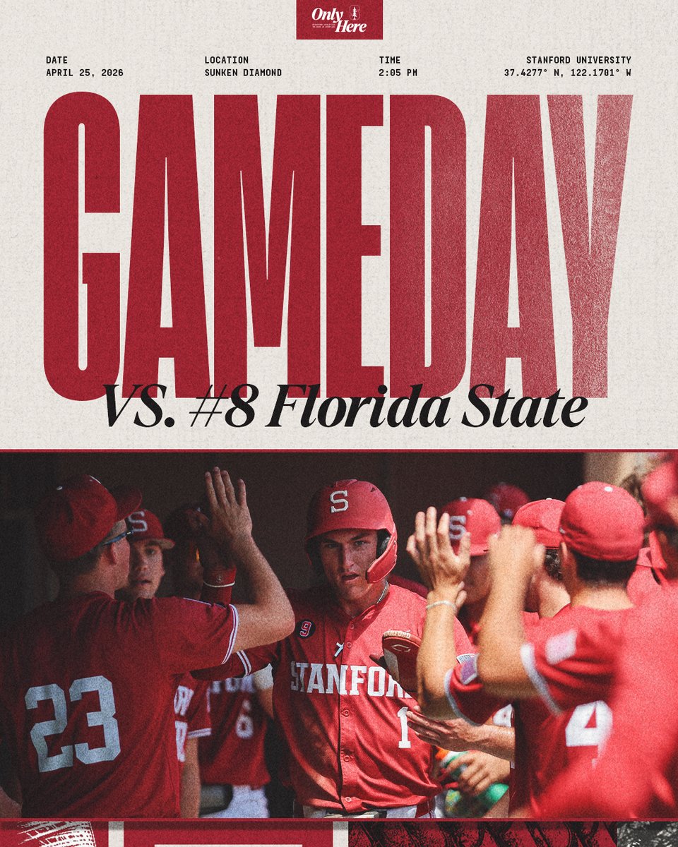 StanfordBSB's tweet image. Let's Clinch the Series

🎟️ » stanford.io/3OJuuso
📺 » ACC Network Extra
💻 » bit.ly/42tbGkp
📈 » bit.ly/4t01oD7
📻 » stanford.io/2qLgovG (@KZSUSportsRadio)

#GoStanford