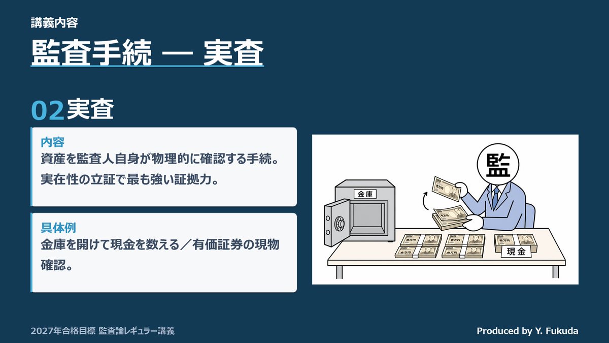 福田雄介｜公認会計士・CPA会計学院 監査論講師 tweet media