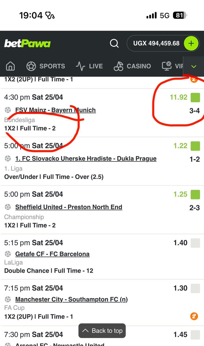 dr_katumwa's tweet image. I’m one of the few that still staked on Bayern Munich even when it was 3-0 Down. 

It was an Odd 11.92😬🔥🔥