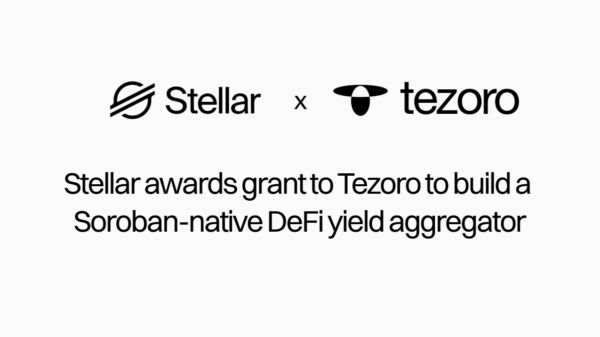 tezoroio's tweet photo. Honored to receive a grant from @StellarOrg. Yet another recognition for @tezoroio from a major web3 ecosystem. More to come! https://t.co/mtU3ta30Xu