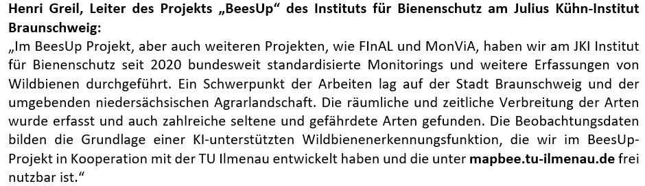BSGGoettingen's tweet photo. +++ Zitate zur Studie +++
Henri Greil (@habitecture) vom @JKI_Bund.
#BeesUp https://t.co/ZEbVoHwRic
