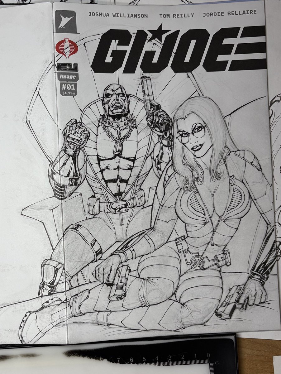 andysmithart's tweet image. Finishing up this sketch cover today. Yo JOE!!! @GIJoeOfficial #gijoe @RobertKirkman @Skybound