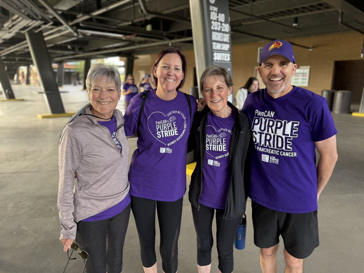 NicoleCritesTV's tweet photo. 1️⃣5️⃣ yrs of #purplestride @pancan SO inspiring 2c survivors&amp; families determined to make a difference! HUGE shoutout to @ljcollier91 @AZCardinals whose #myclausemycleats honors his mom Ruby 🦋 yesterday was the anniversary of her passing…#makesurvivaltheexpectation #azfamily https://t.co/9jspeKH0D5