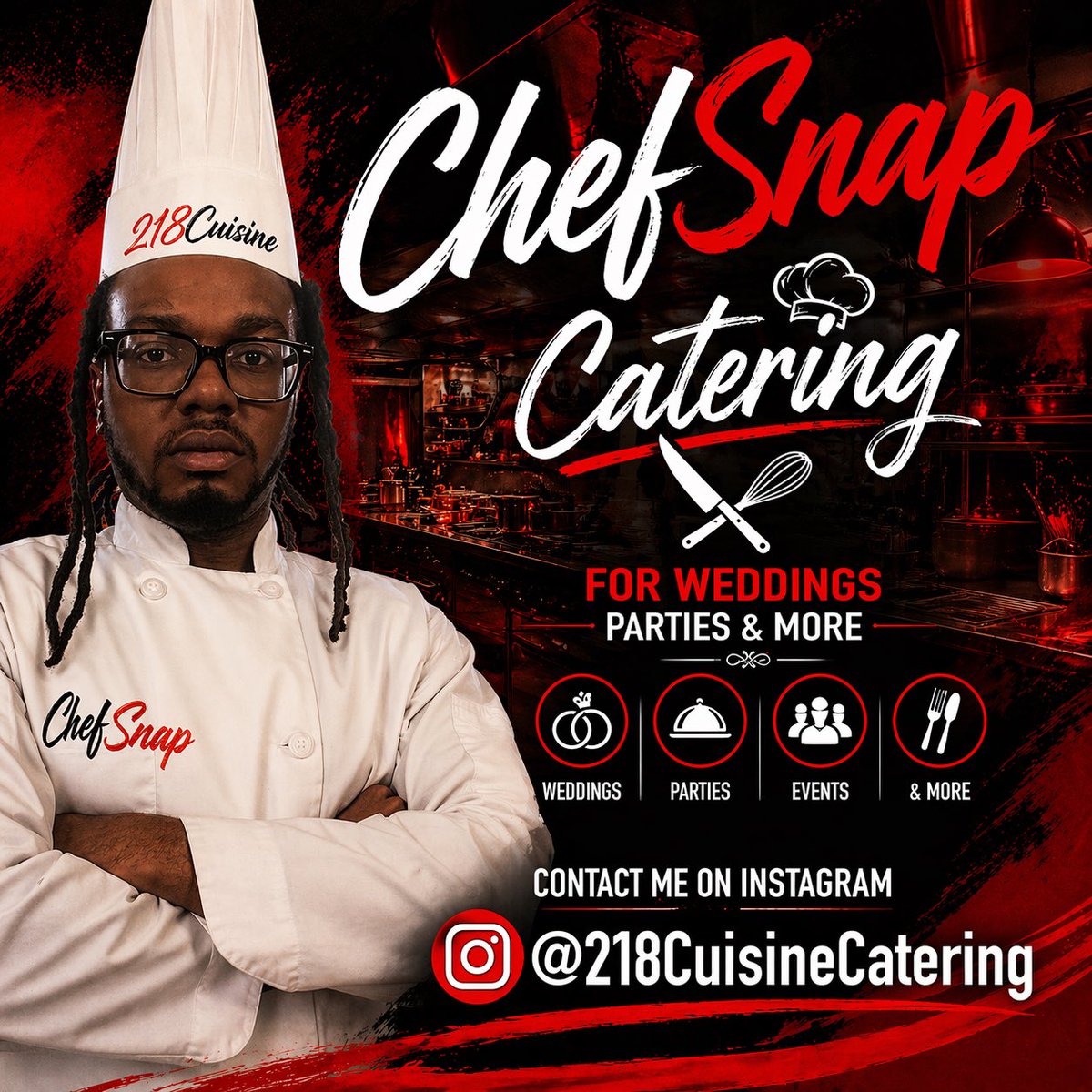 LegWorkSnap's tweet photo. If rap don’t work it’s back to the jank‼️

ChefSnap👨🏾‍🍳‼️
218CuisineCatering
Coming Soon
(June-July)
#LegWork https://t.co/X9ZJ8qvCZ4