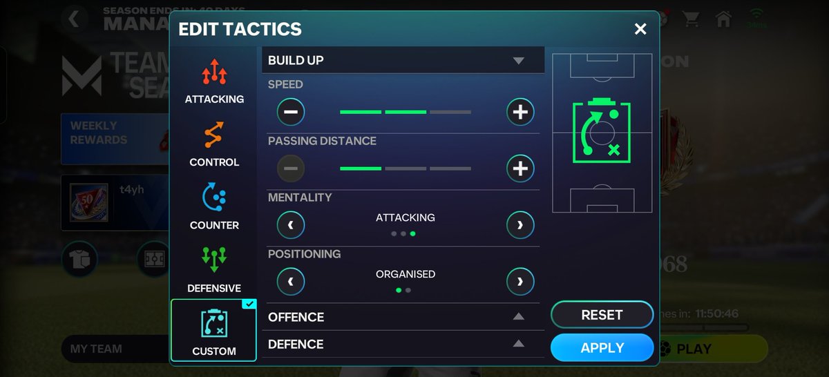 FM_T4YH's tweet photo. FC Champion in MM 🔥
Tactics and team below

#fcmobile 
#fcmobile26 https://t.co/BcqQyKbxaN