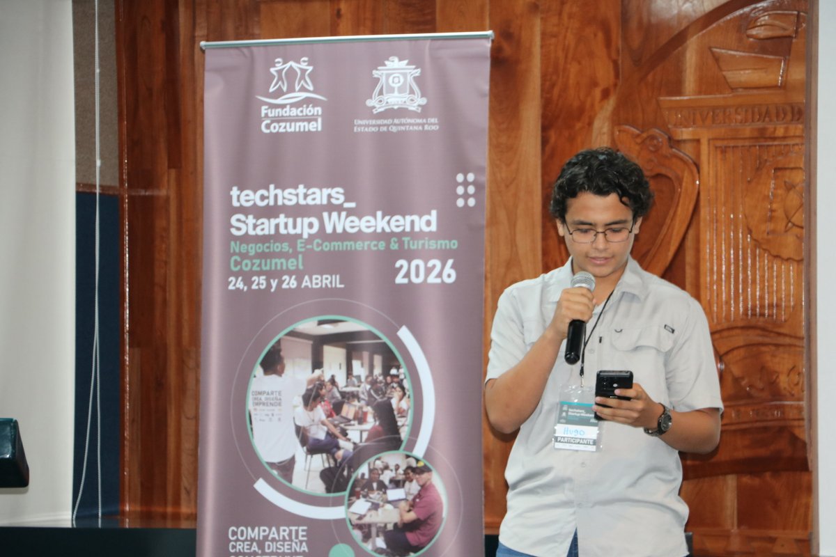 fccozumel's tweet image. Así es como los jóvenes de preparatoria y universidad dieron a conocer sus ideas de proyectos en el Startup Weeken Cozumel 2026 que estamos llevando a cabo en la UQROO Cozumel con el apoyo de @StartupWeekend  y @NMontePiedad #Emprende #Innova #Crea