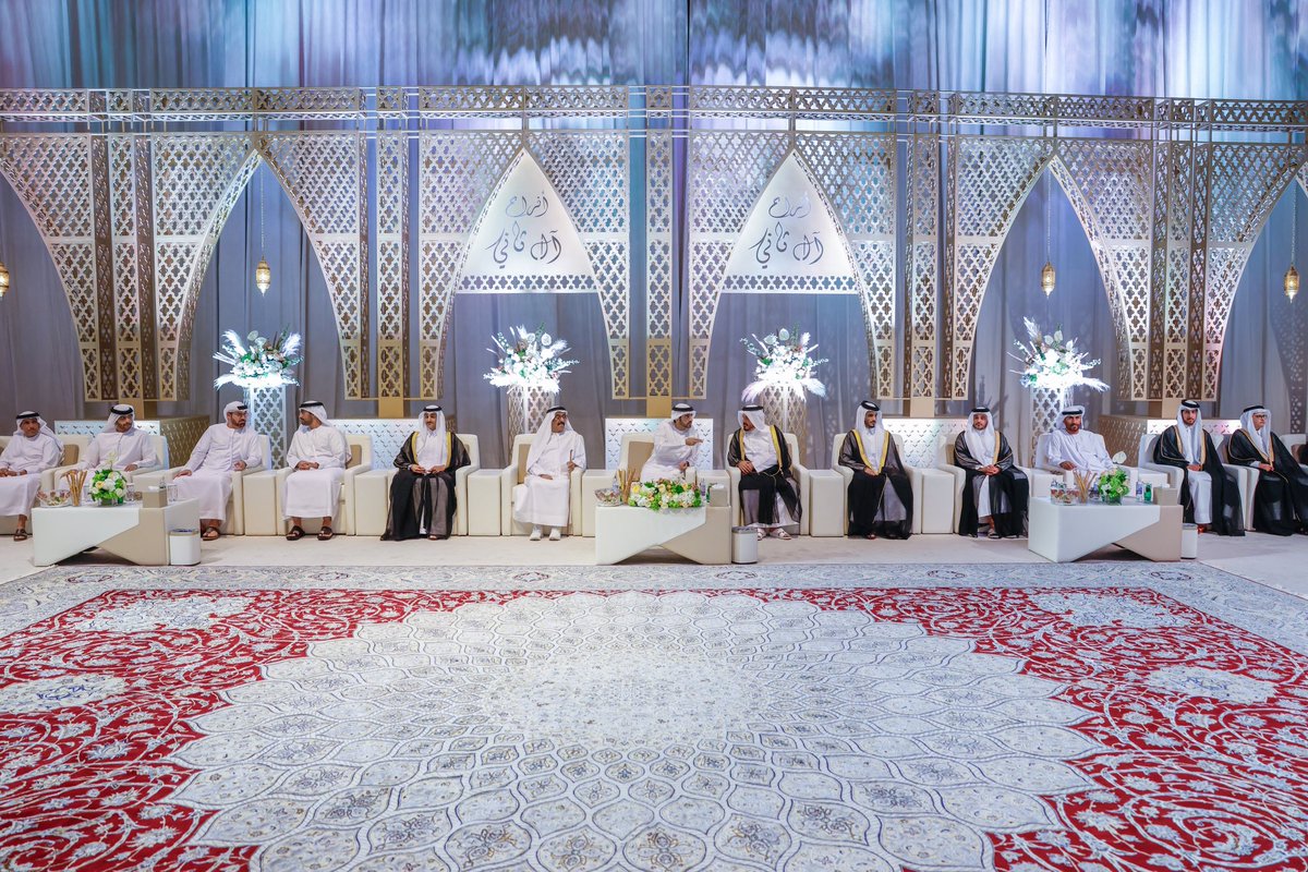 groupfazza's tweet photo. حمدان بن محمد يحضر حفل الاستقبال ال��ي أقامه اليوم الشيخ عبدالله بن محمد بن علي آل ثاني، في نادي الشارقة للجولف والرماية، بمناسبة زفاف نجله الشيخ غانم بن عبدالله بن محمد بن علي آل ثاني. https://t.co/GKLwls6sPo