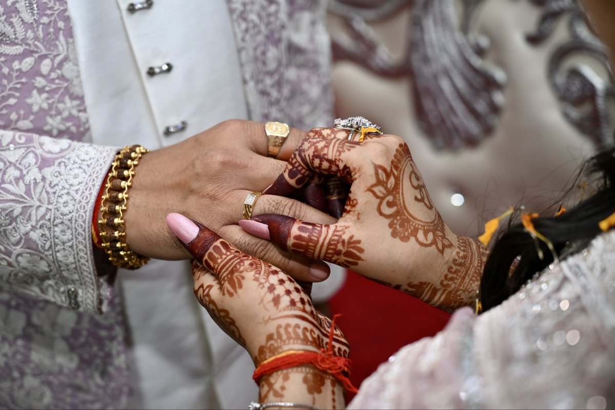 artistsumitjha's tweet image. Singer &amp;amp; Musician Sumit Jha's engagement to Durga Kumari took place on April 17, 2026. #sumitjha #durga #engagement