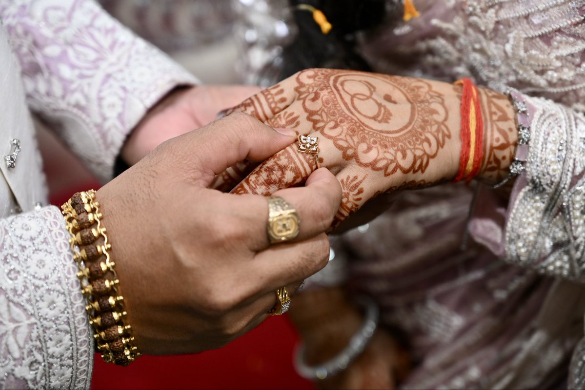 artistsumitjha's tweet image. Singer &amp;amp; Musician Sumit Jha's engagement to Durga Kumari took place on April 17, 2026. #sumitjha #durga #engagement