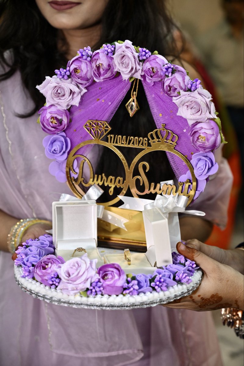 artistsumitjha's tweet image. Singer &amp;amp; Musician Sumit Jha's engagement to Durga Kumari took place on April 17, 2026. #sumitjha #durga #engagement