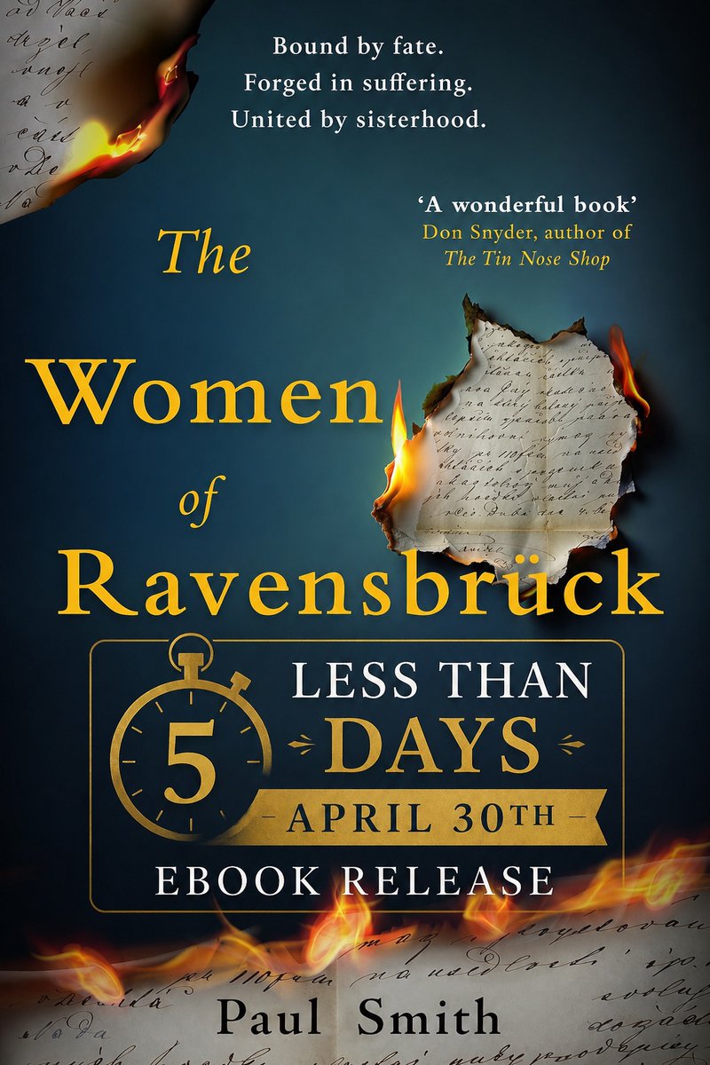 PaulSmith82book's tweet photo. Less than 5 days until The Women of Ravensbrück releases!
A story of courage, resistance, and sisterhood in one of history’s darkest chapters.
📖 eBook April 30
🎧 Audiobook June 11
📚 NA paperback October
#TheWomenOfRavensbruck #HistoricalFiction #WWIIFiction #BookLaunch https://t.co/r1v16c2MaC