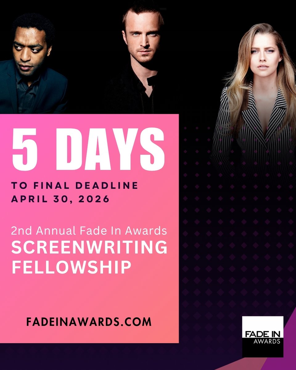 30th Fade In Awards Screenwriting Competition tweet media