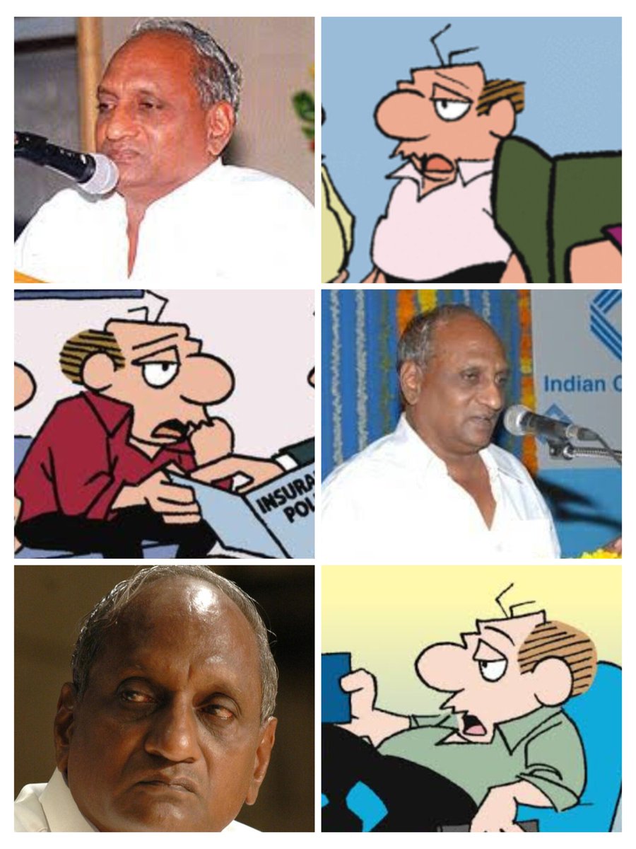 Arun_bohemian's tweet image. TIL that Thenkachi Ko. Swaminathan is the #sameguy as Leroy Lockhorn 😁
Same unhurried, furrowed visage, with droopy eyelids, half-baldness , big ears, and a perennially pessimistic mouth that leads to a non-existent neck, not to mention the simple collared shirt.
#TheLockhorns