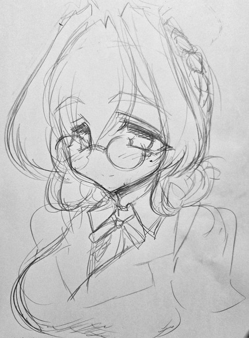 ・そのさん トリカさんは変装以外では事務、書類仕事の時に眼鏡をかけてます。 というわけで眼鏡事情三者三様