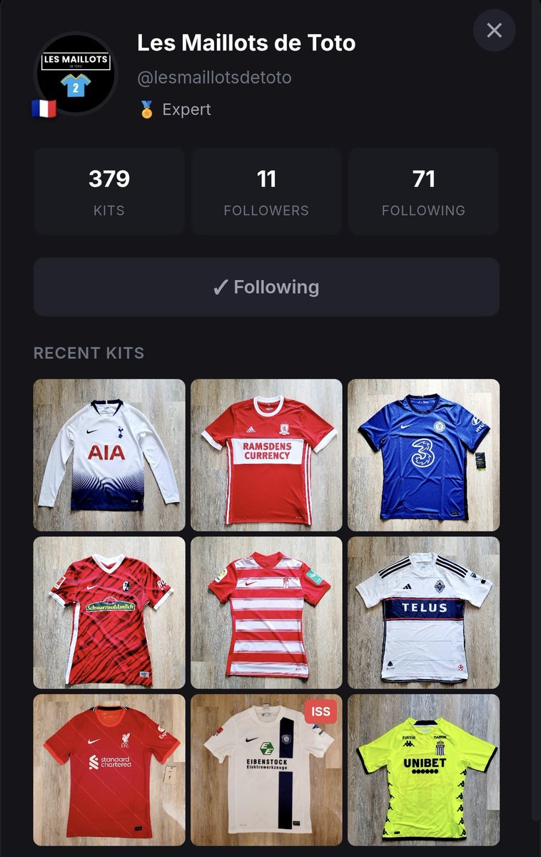 YfsMarketplace's tweet photo. 379 kits. 🧱
Rank #2. 🏆
Collect. Track. Rank. Flip.
Welcome to YFS 🔥

#YFS #football https://t.co/19MuqpRfF9
