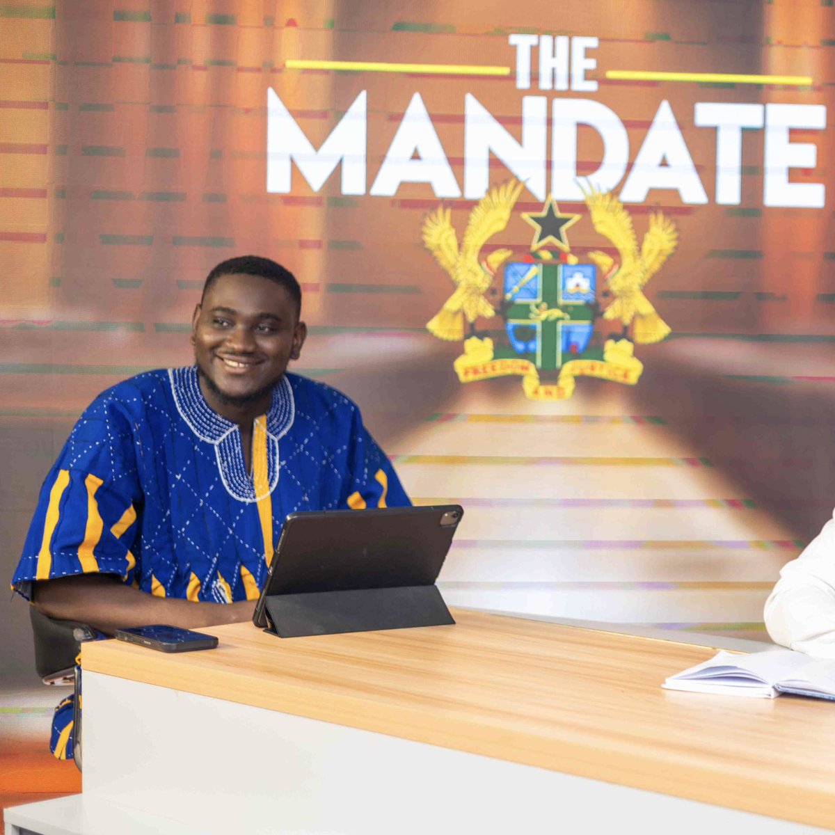 PoliticalPrin13's tweet photo. Kudos to my brother @DarkoTitus &amp; @GameTV_gh for hosting such peaceful, substantive and an educative show among young politicians. We don’t necessarily have to agree on everything to work for everyone.
With Arnold Iron sharpens iron.Excellent engagement,The future is in the room. https://t.co/44OPbm7Oqt