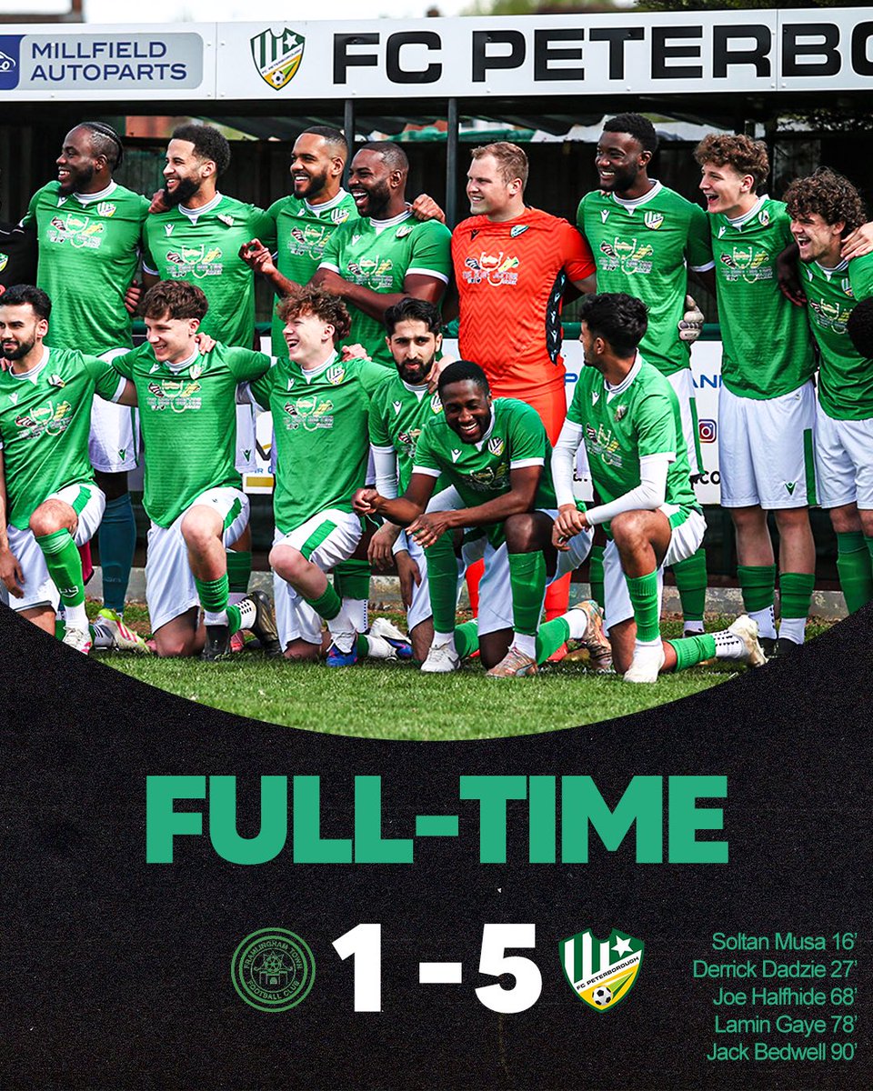fc_peterborough's tweet photo. FULL TIME - PLAYOFF FINALS SECURED AND HOME ADVANTAGE SECURED WHAT A DAY FOR THE GREEN ARMY 💚🤍 https://t.co/eUhznFY2oA