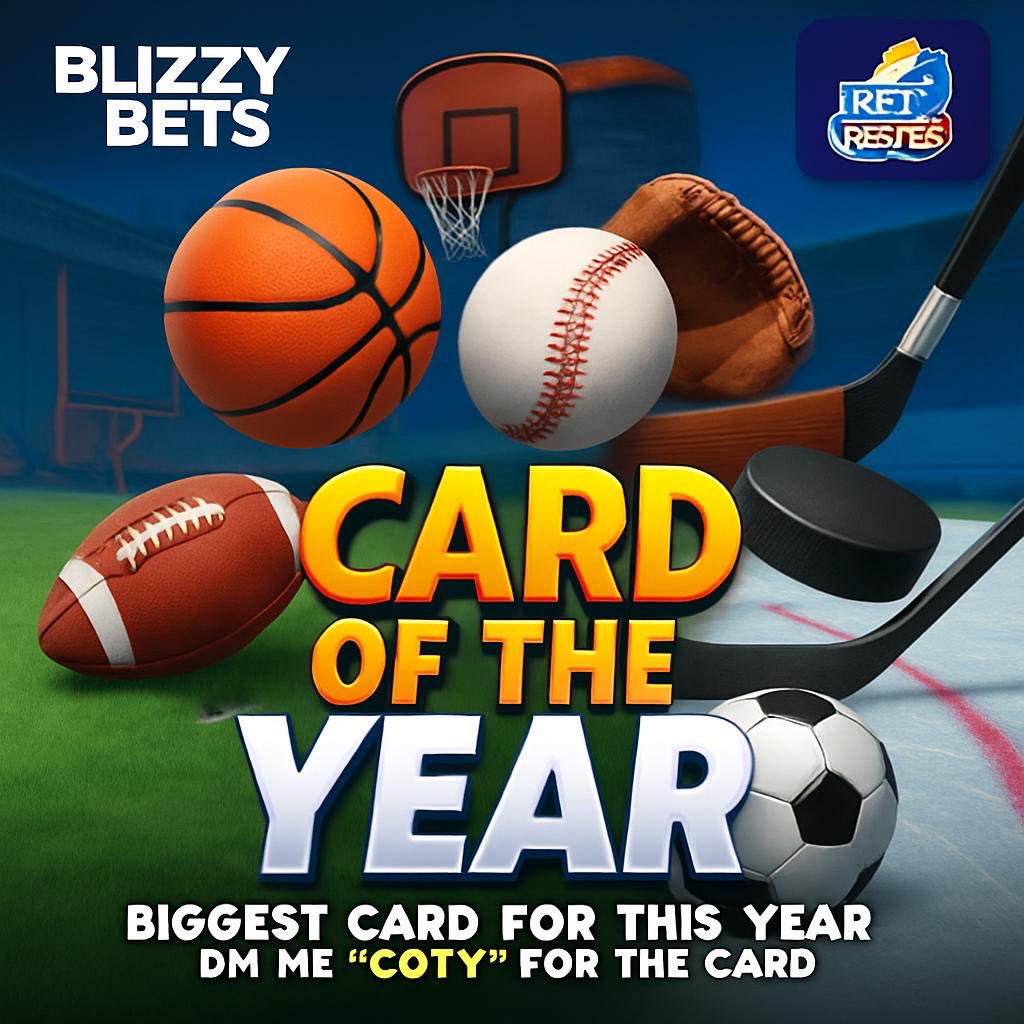 BlizzyBets's tweet image. 2026 CARD OF THE YEAR SENT 🚨

INCLUDES:
-25U #MLB PLAY OF THE CENTURY⚾️
-3 20U #NBA MAX PLAYS🏀
-5 #MLB 2U PLAYS🔒

JUST $25‼️

DM ME “COTY” TO TAP IN🏃🏻‍♂️💨