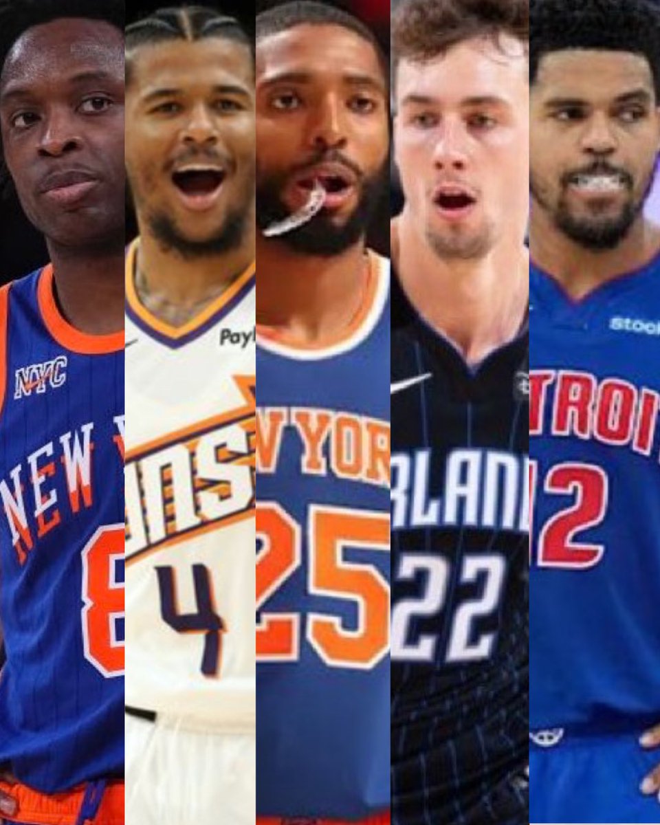 AlexCaruso's tweet photo. NBA Plays April 25th:

Jalen Green Over 19.5 Points
OG Anunoby Over 5.5 Rebounds
Franz Wagner Over 21.5 Pts + Reb
Mikal Bridges Under 5.5 Reb + Ast
Tobias Harris Under 2.5 Assists 

$200 to Someone who LIKES if we go 5-0 https://t.co/92gi3uMc9F