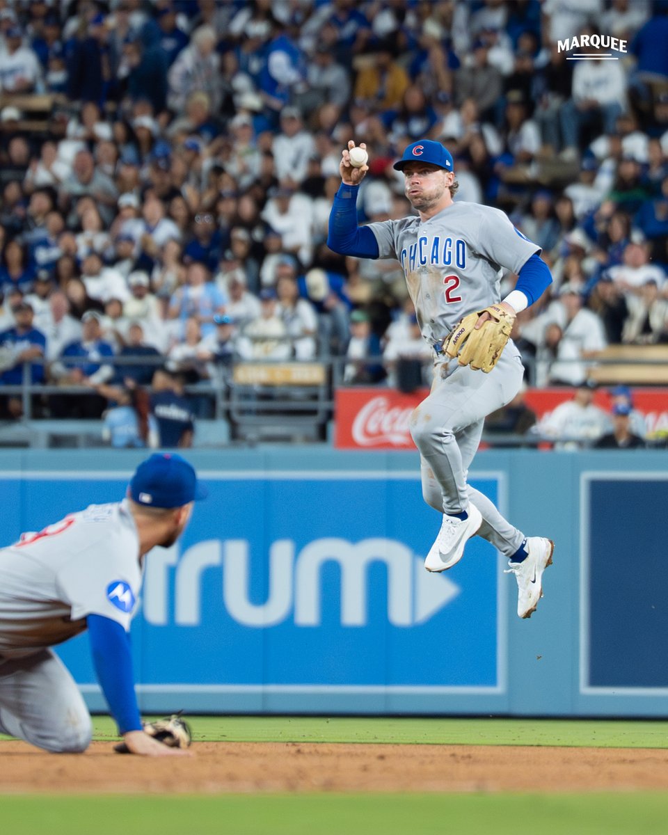 ScottyChags's tweet image. Nico Hoerner's Gold Glove defense was on full display in LA 🤩

#Cubs