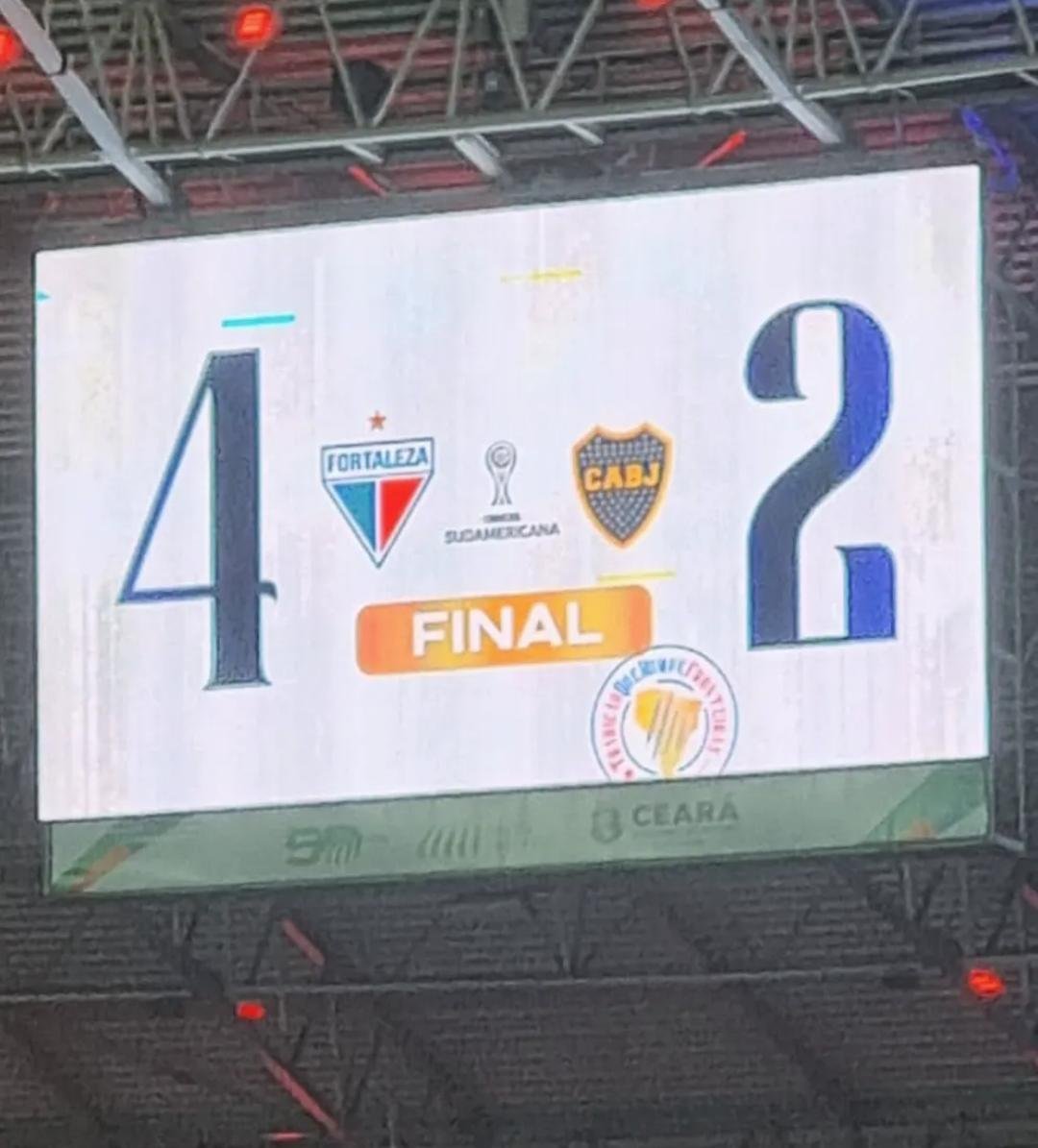 FelipeFTMiranda's tweet photo. Exatamente há 2 anos: o Fortaleza vencia o time mais tradicional do continente na Arena Castelão.

Daquelas noites mágicas que ficam para sempre na história do futebol da região.

Fortaleza 4x2 Boca Juniors
Sem dúvidas, um dos maiores jogos da história da Arena. https://t.co/ONeYy8Hsts
