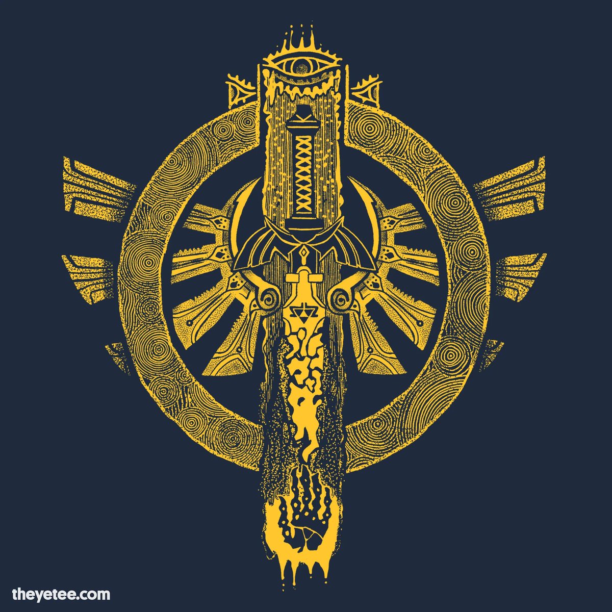 Wario64's tweet photo. The Legend of Zelda - To Repel Evil t-shirt is $20 at The Yetee (today only) https://t.co/11iME8i1QG #ad https://t.co/Aqw8thbUZP