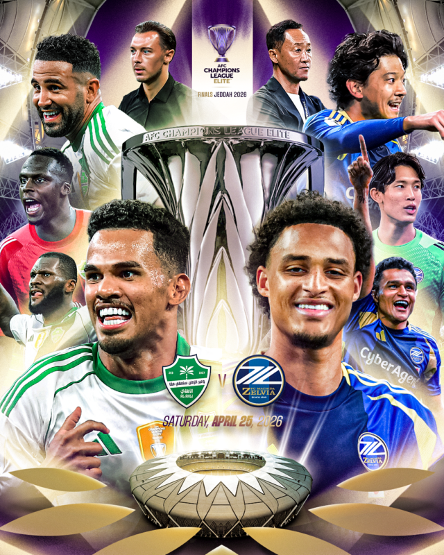 يوم النهائي 🏆

الأنظار كلها تتجه إلى ملعب مدينة الملك عبدالله الرياضية  🏟

هل أنتم مستعدون؟ 🤩

#دوري_أبطال_آسيا_للنخبة