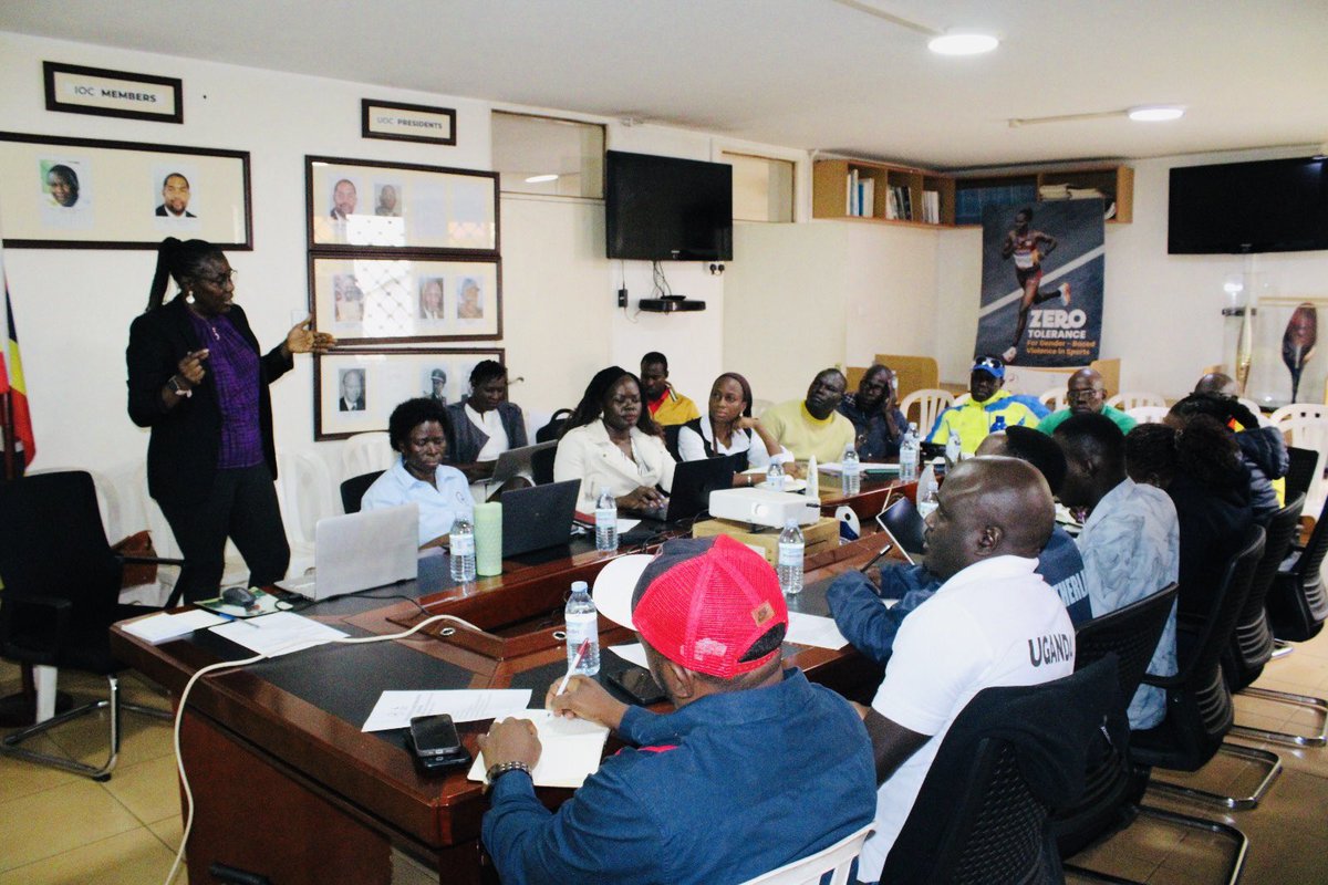 Official_UOC's tweet photo. Safeguarding
Protecting our athletes starts with policy.

UOC/CGU has consulted federation heads to align our Safeguarding Policy with Strategic Objective 6: strengthening the wellbeing of high-performance athletes across Uganda’s sports ecosystem, from grassroots to elite level.
The policy targets real risks: physical, sexual, and emotional abuse, bullying, doping, and online harm in-training, camps, travel, and coaching environments. It creates safe spaces, clear reporting channels, fair response mechanisms, and ongoing education for all.
Every athlete deserves to compete safely. That’s our commitment.

#SafeguardingSports #UOC #UgandaSports