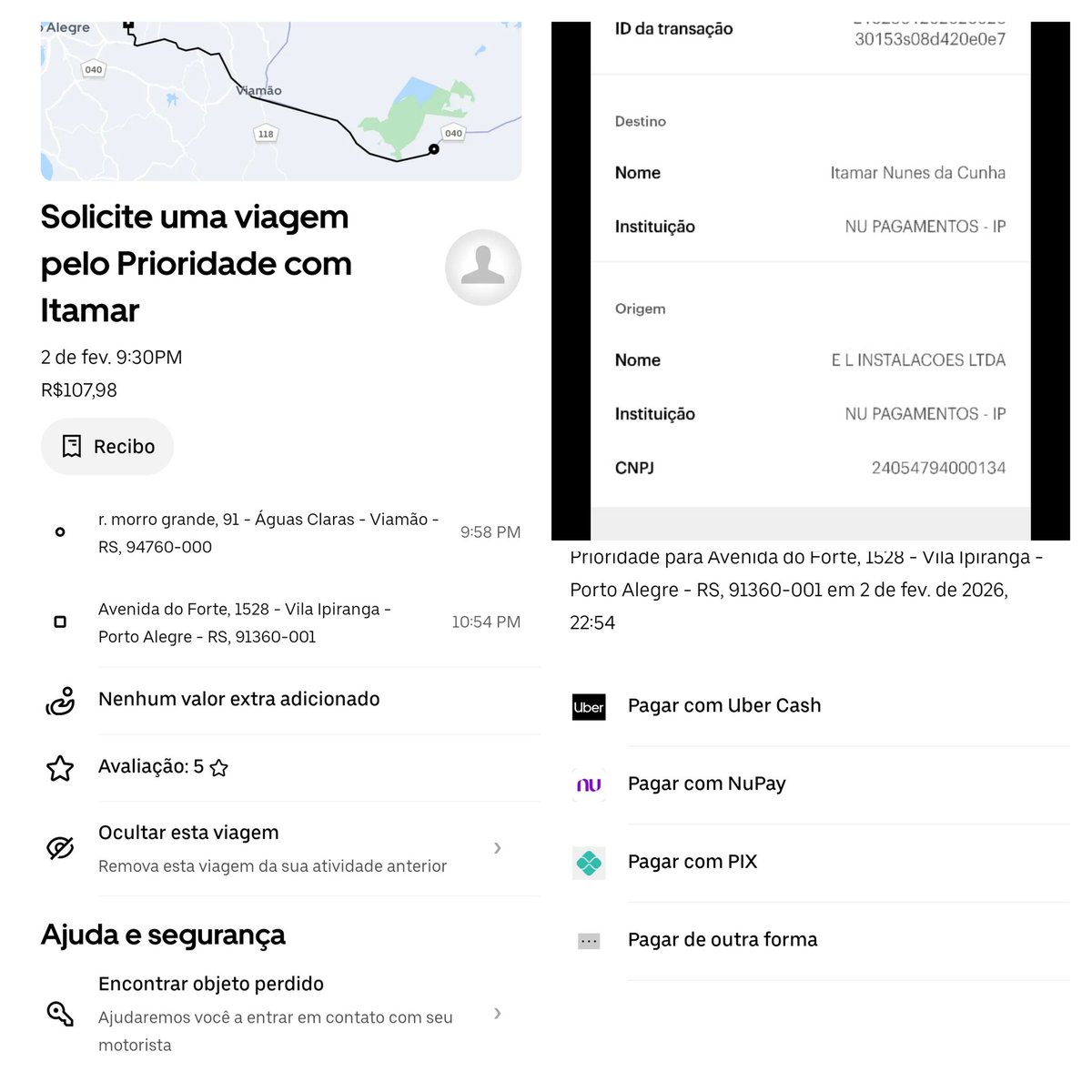 vikkasouza's tweet photo. @Uber_Support ola, gostaria de resolver uma questão, estou sendo cobrada por uma corrida q fiz em fevereiro, porém depois de meses, estou sendo cobrada novamente. https://t.co/01ahG7GiD5