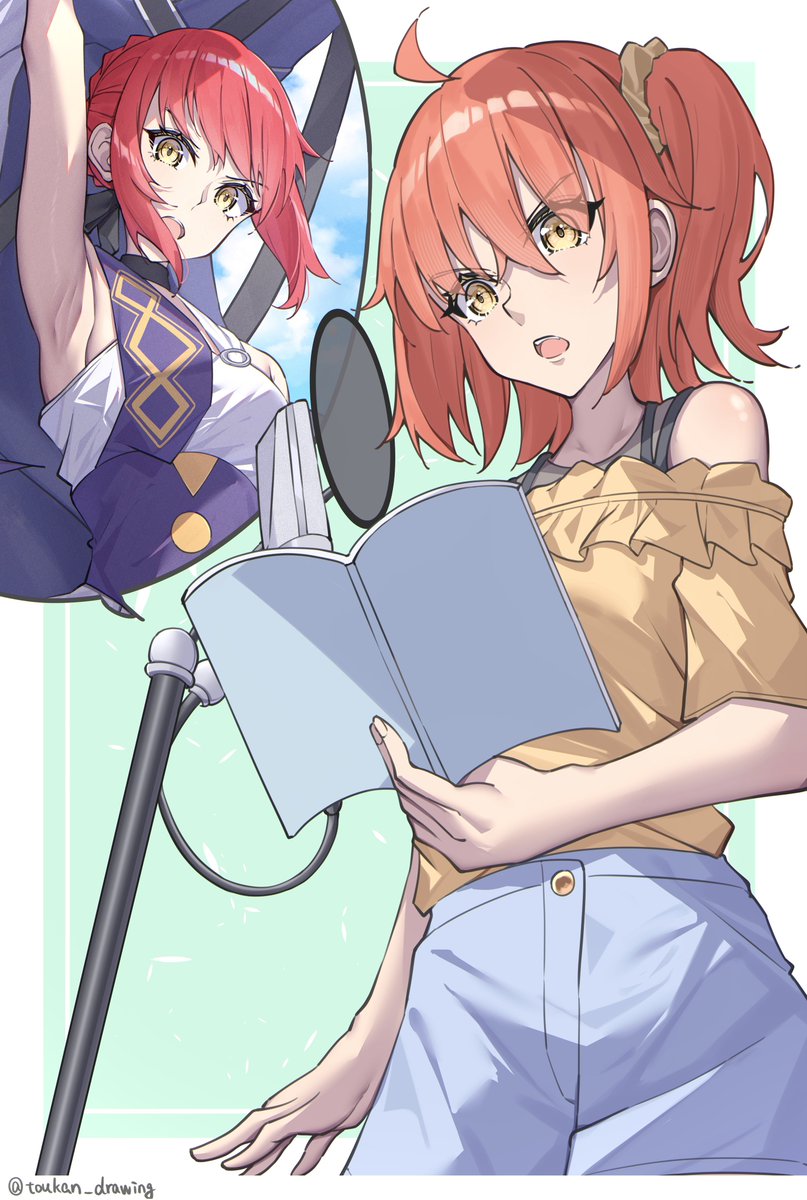 toukan_drawing's tweet photo. 未視聴の方へ補足
ヒッポリュテの声優はぐだ子(関根明良さん)です
つまりこういうこと https://t.co/CpRBFPhD7v