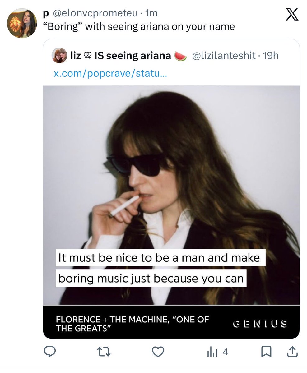 liz ⚢ IS seeing ariana 🍉 tweet media