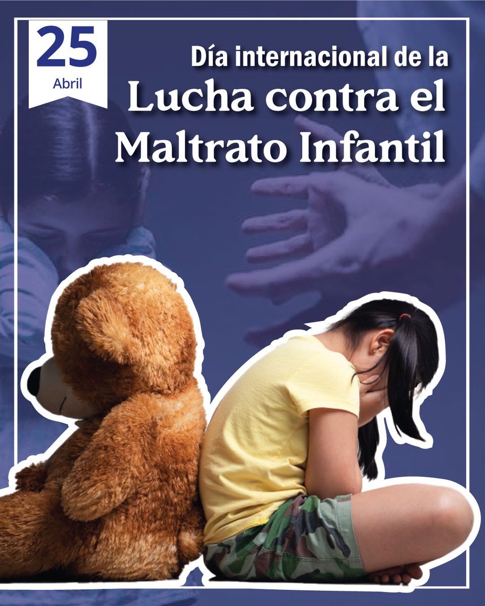 RocioBarcenaM's tweet image. El 25 de abril se conmemora el Día Internacional de la lucha contra el maltrato infantil. Esta fecha recuerda la importancia de proteger a la niñez, garantizar sus #derechos y promover entornos de cuidado basados en la #dignidad y la #paz.